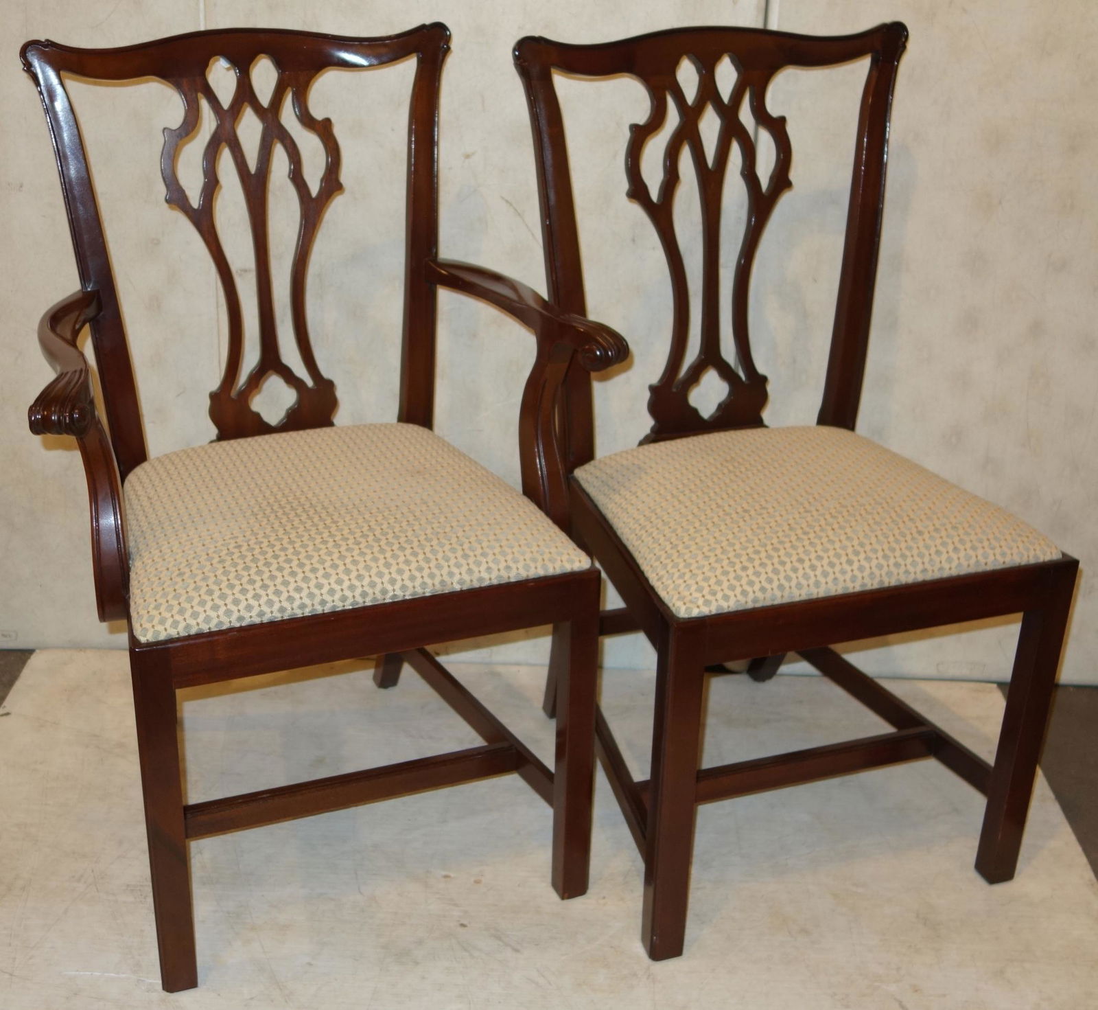 COUNCIL CHIPPENDALE STYLE DINING CHAIRS (1 of 10)
