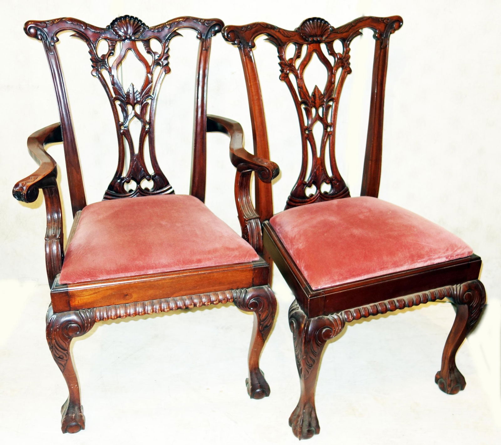 CHIPPENDALE STYLE DINING CHAIRS (1 of 1)