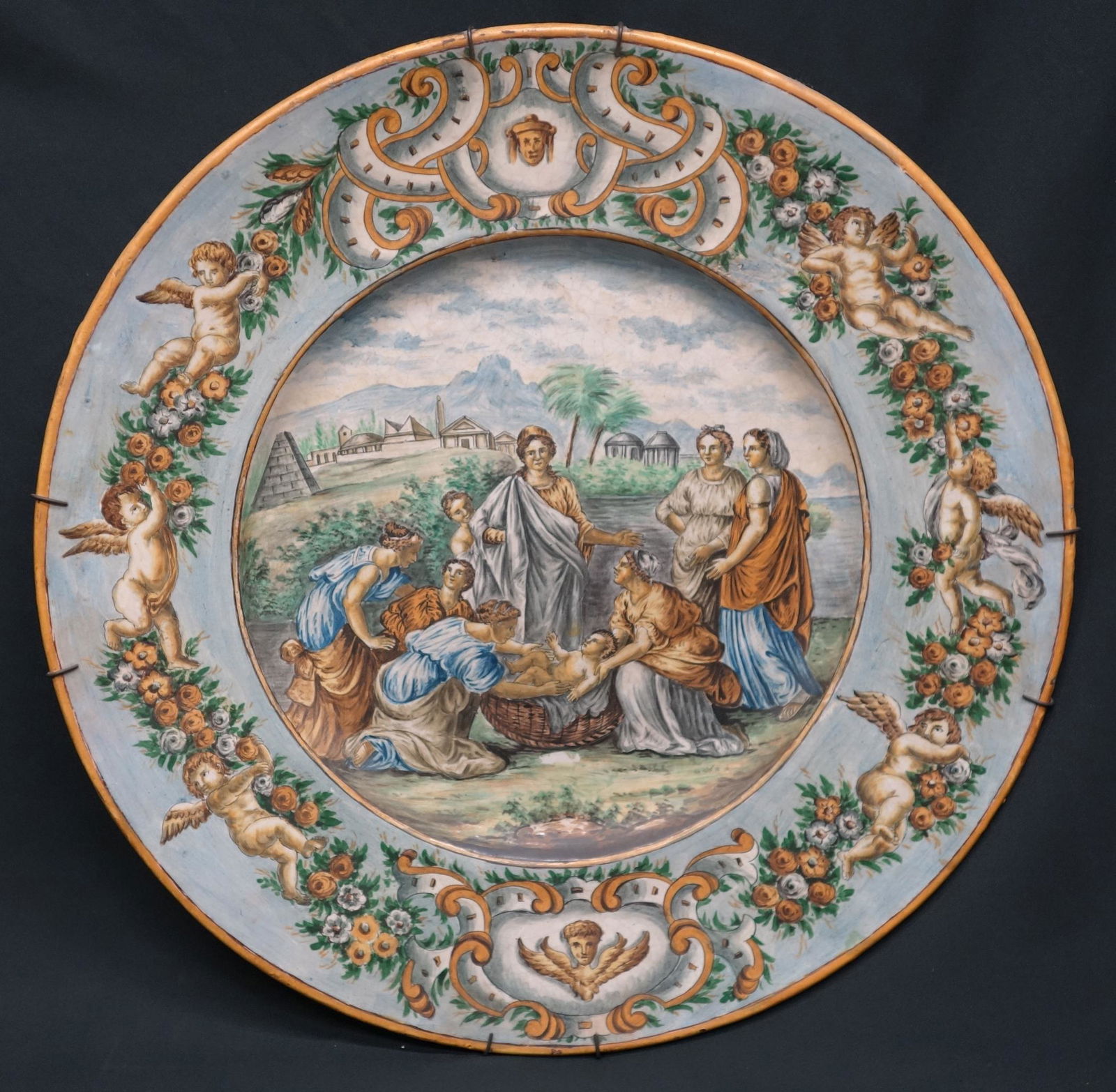 EARLY ITALIAN MAJOLICA CHARGER (1 of 8)
