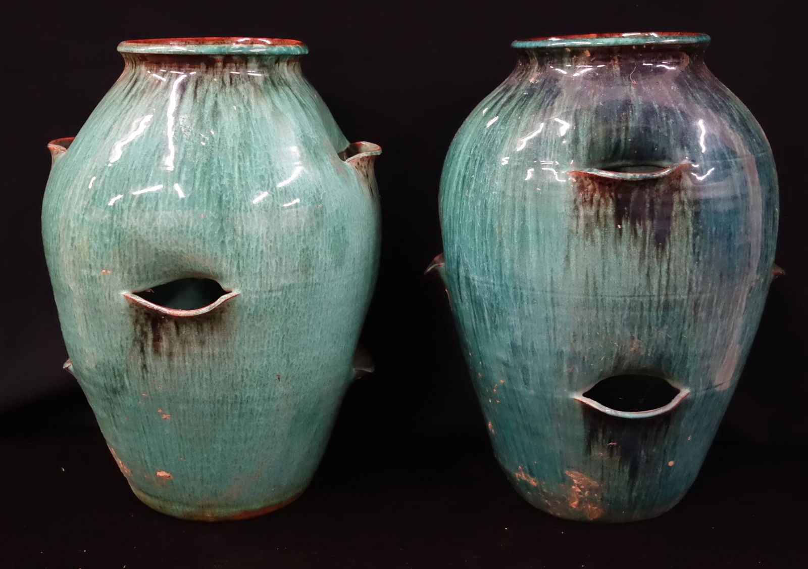 COLE POTTERY VASES PAIR (1 of 1)