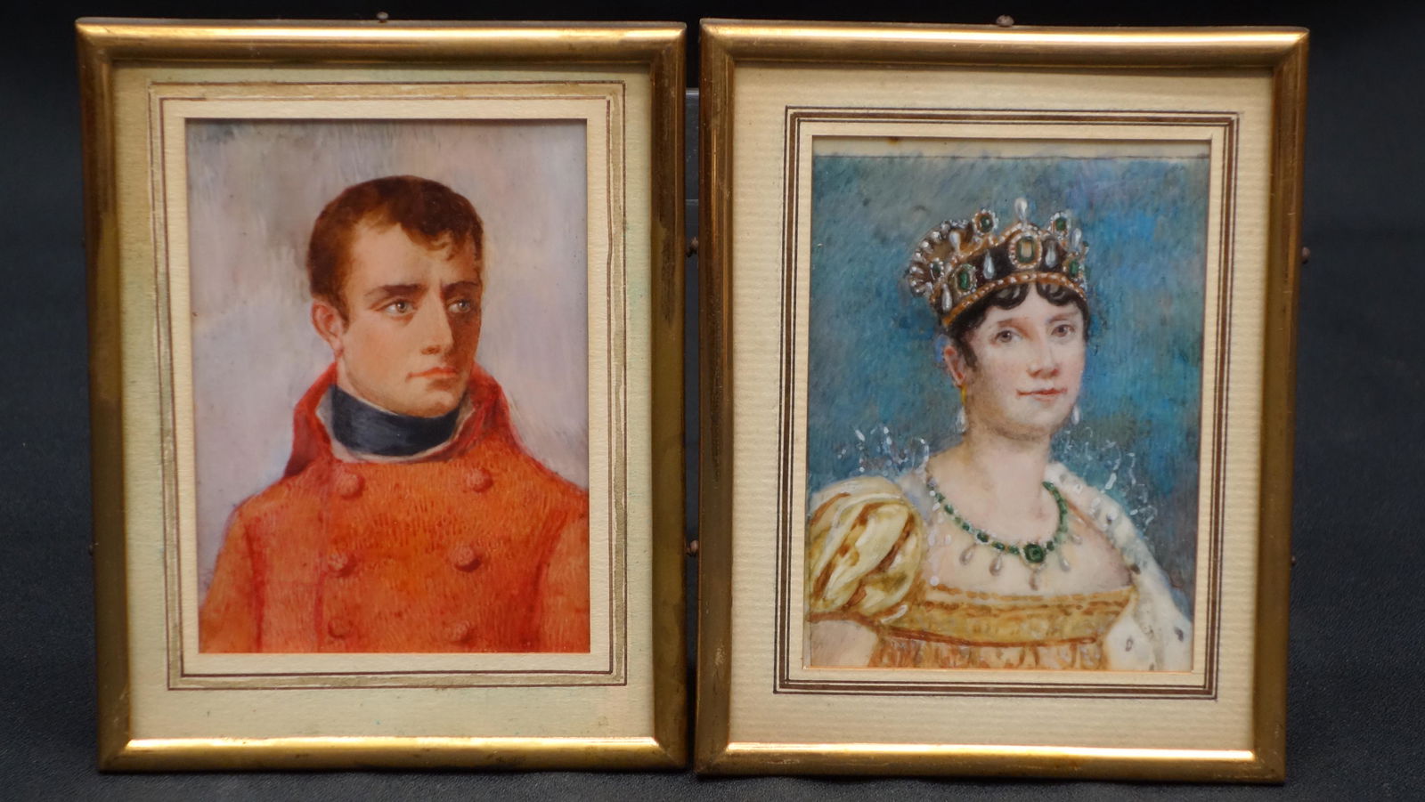 NAPOLEON & JOSEPHINE PORTRAIT MINIATURES (2) (1 of 2)