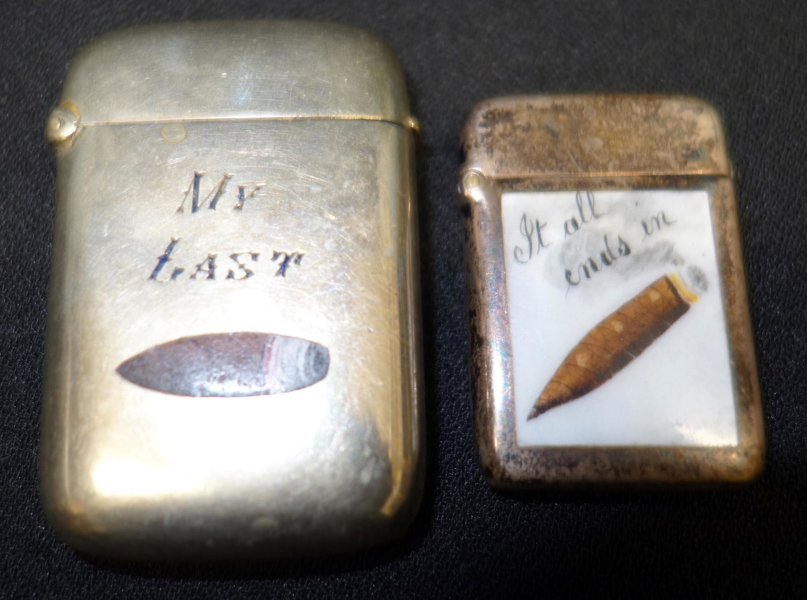 CIGAR RELATED MATCH SAFES (2) (1 of 1)