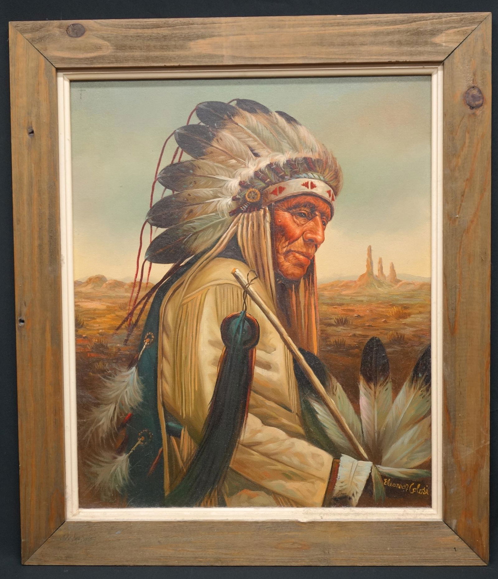 INDIAN CHIEF PAINTING (1 of 2)