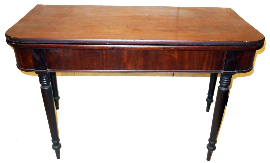 ANTIQUE SHERATON DINING TABLE (1 of 1)