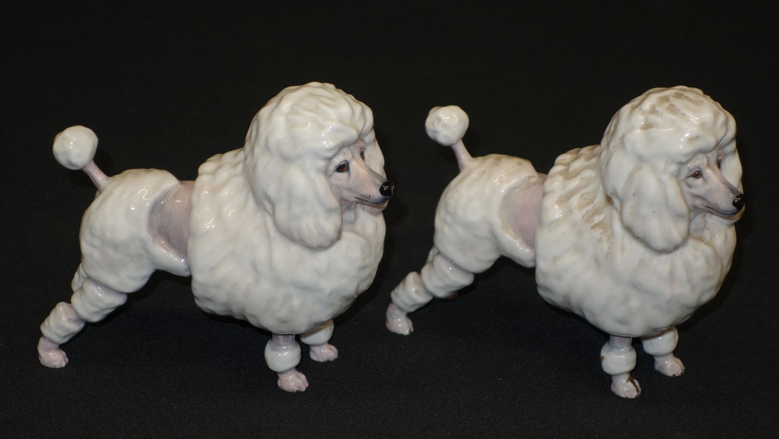 ROYAL DOULTON POODLES (2): Porcelain; L- 7"; VG-EX