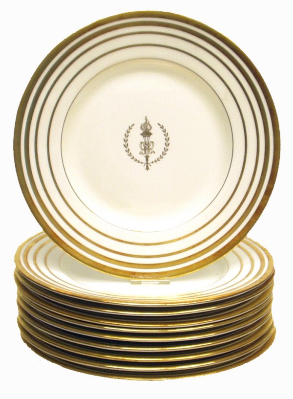MINTON PLATES: MINTON PLATES - Dia.-10 1/2", G-VG