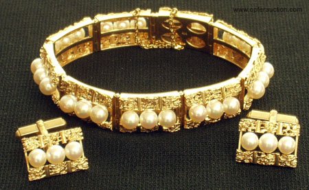 14K GOLD & PEARL BRACELET and CUFFS