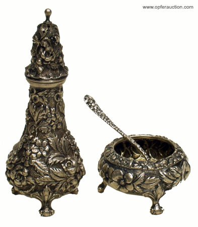 STIEFF REPOUSSE SHAKER & SALT