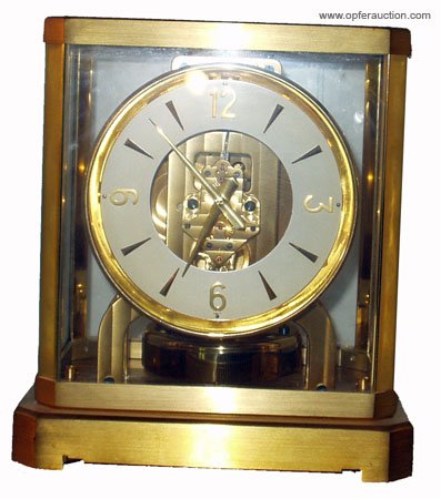 JAEGER LeCOULTRE ATMOS CLOCK: JAEGER LeCOULTRE ATMOS CLOCK - H-9", VG-EX