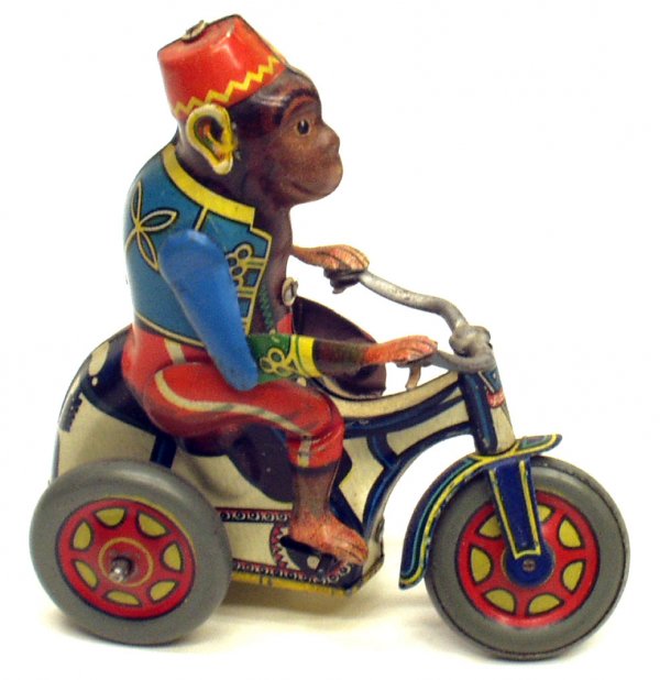 ARNOLD MONKEY TRICYCLE: ARNOLD MONKEY TRICYCLE - Minor scratches and wear; H-4", G-VG
