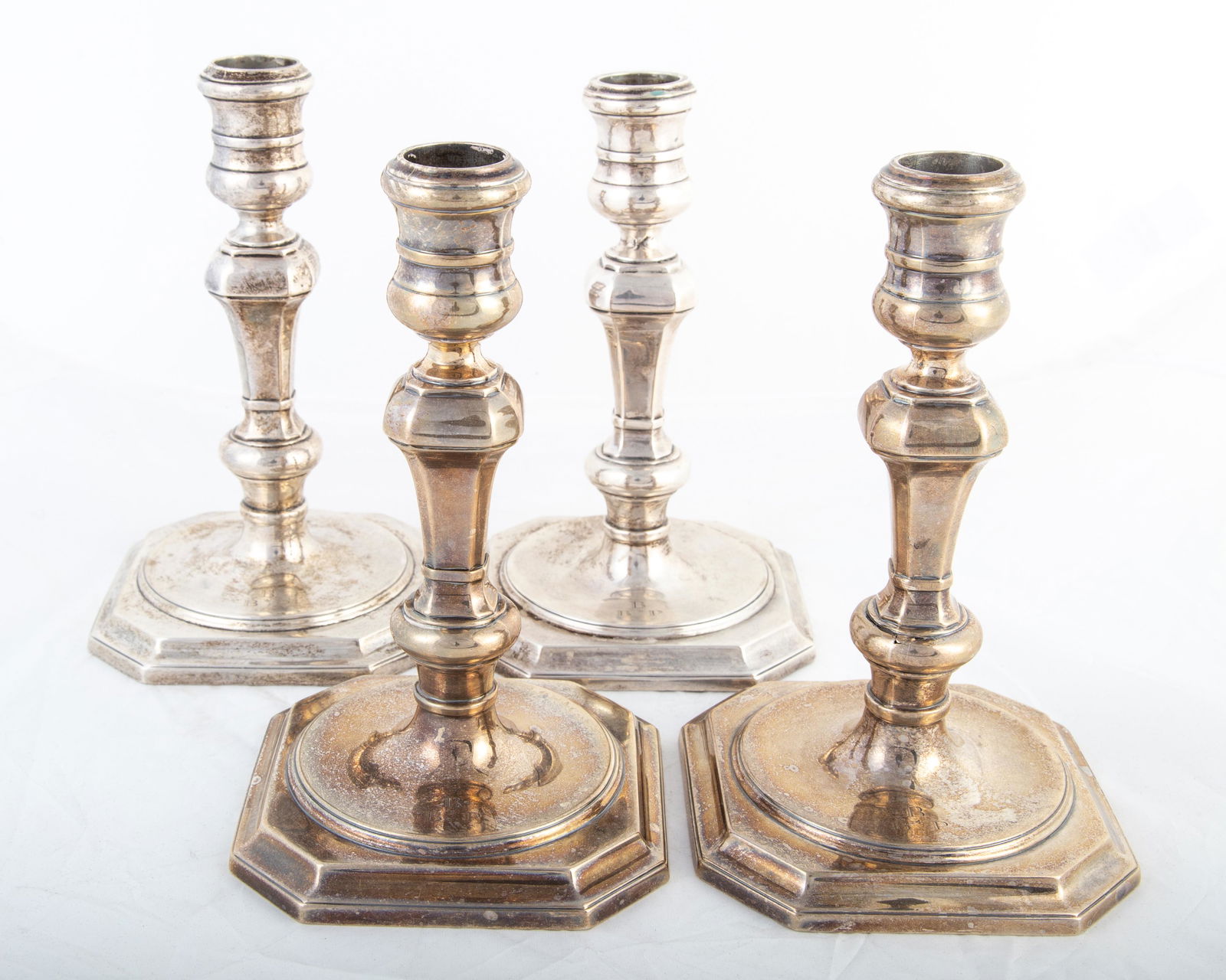 TIFFANY STERLING CANDLESTICKS (4) (1 of 4)