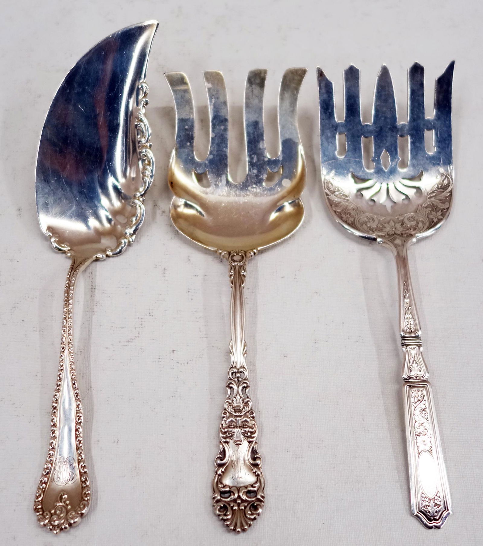 STERLING FLATWARE SERVICE PIECES (3) (1 of 1)
