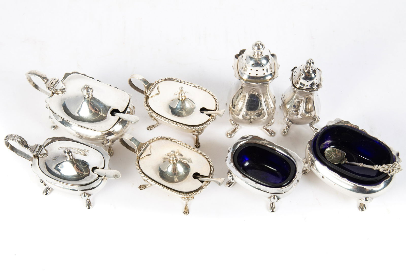 SILVER SALTS, POTS, SHAKERS (1 of 6)