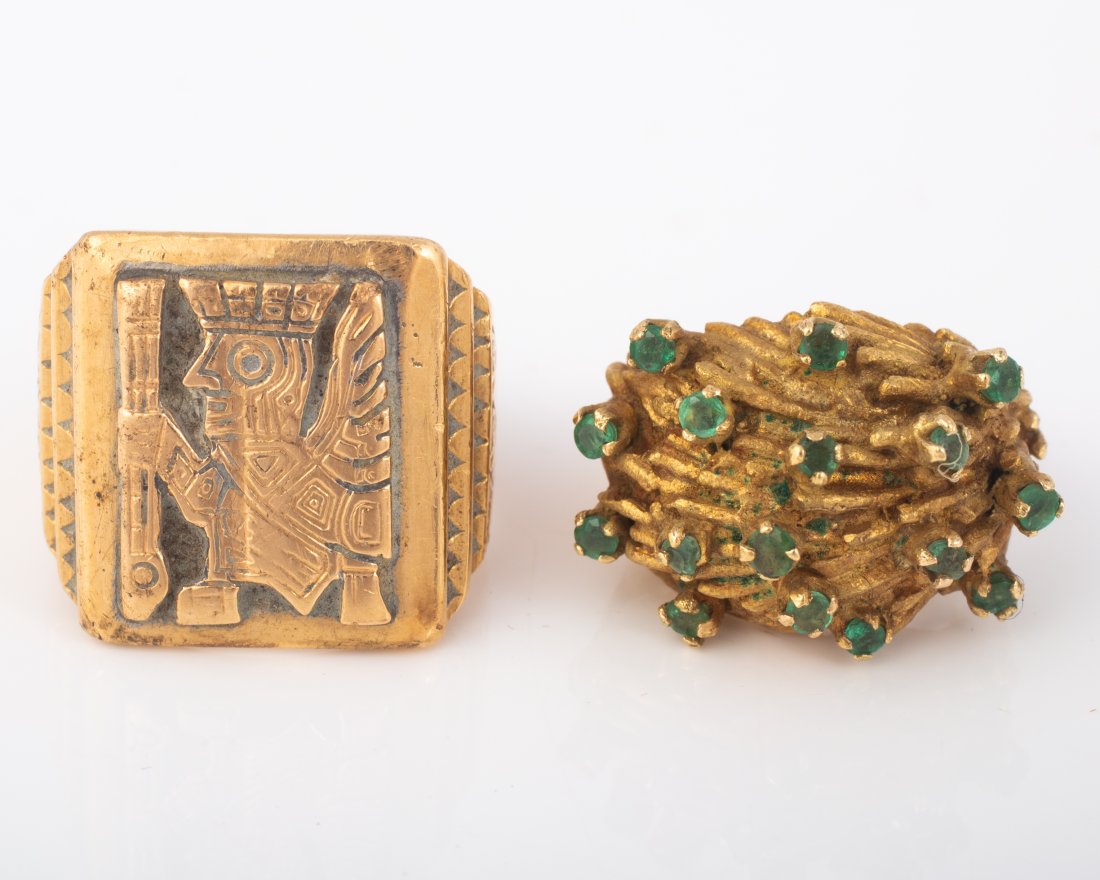 18KT YELLOW GOLD RINGS (2) (1 of 3)