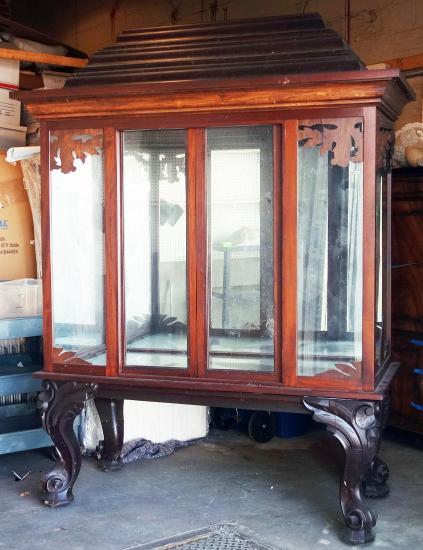 VICTORIAN STYLE LARGE DISPLAY CASE (1 of 1)
