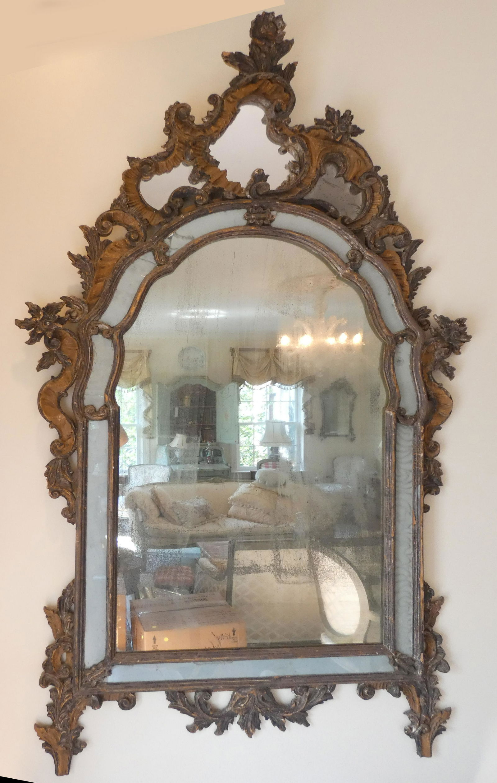 PAIR OF ITALIAN BAROQUE PIER MIRRORS (1 of 5)