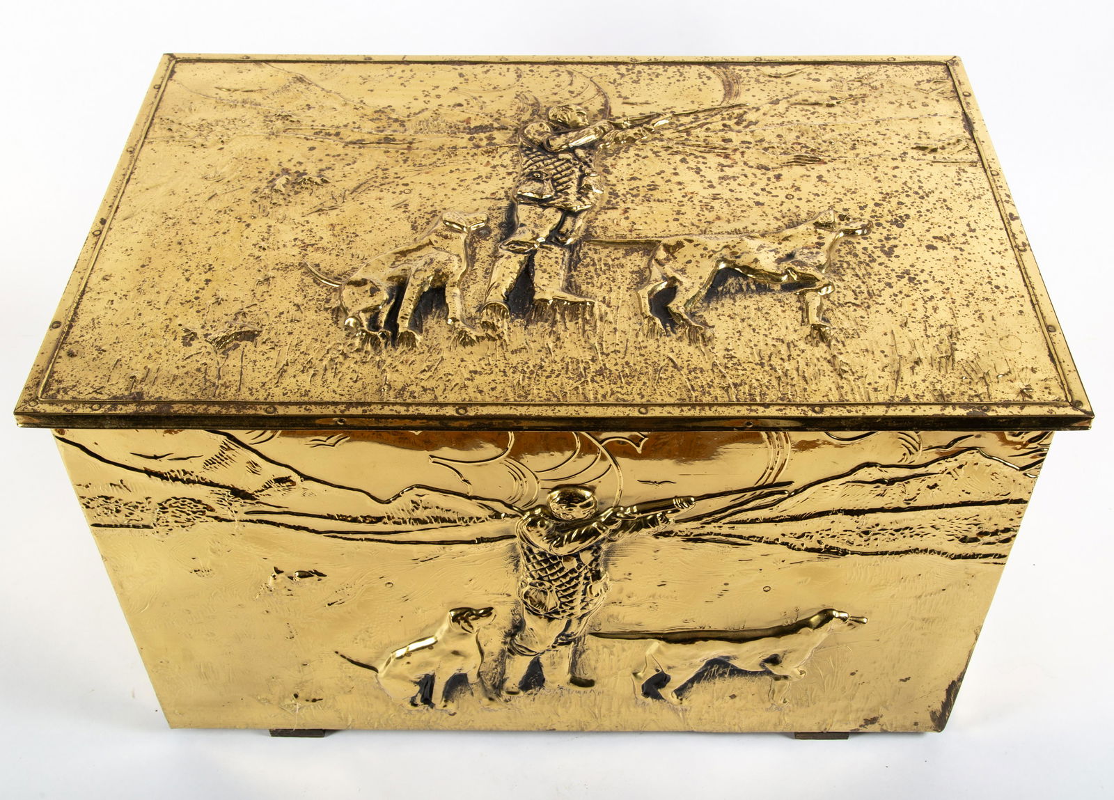 BRASS WOOD BOX (1 of 2)