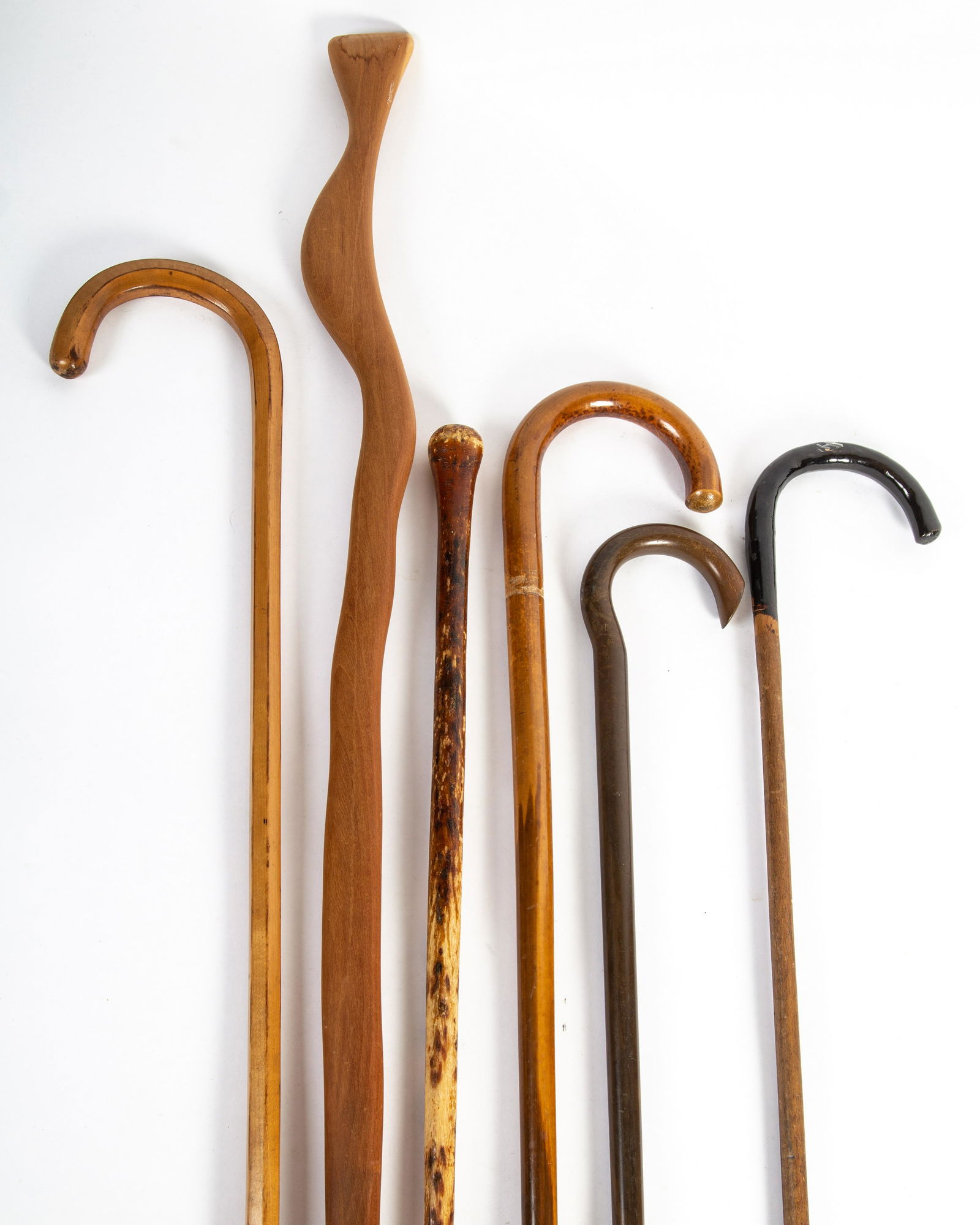 ANTIQUE CANES / STAFFS (6) (1 of 4)