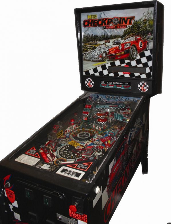 PINBALL MACHINE: Checkpoint pinball game by Data East, 3-ball game