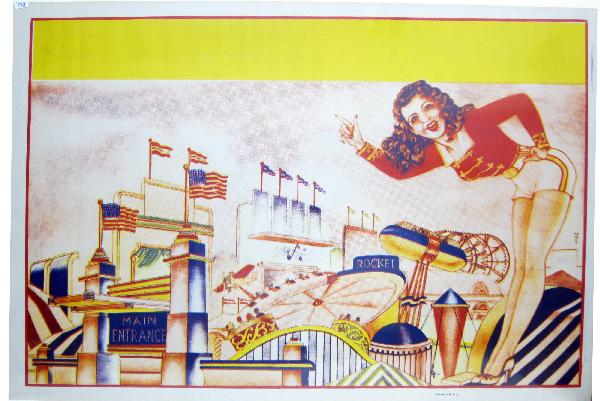 CARNIVAL POSTER: Paper litho, printed in U.S.A.; very minor creases in a few places in white outside border; 28"x 41", EX