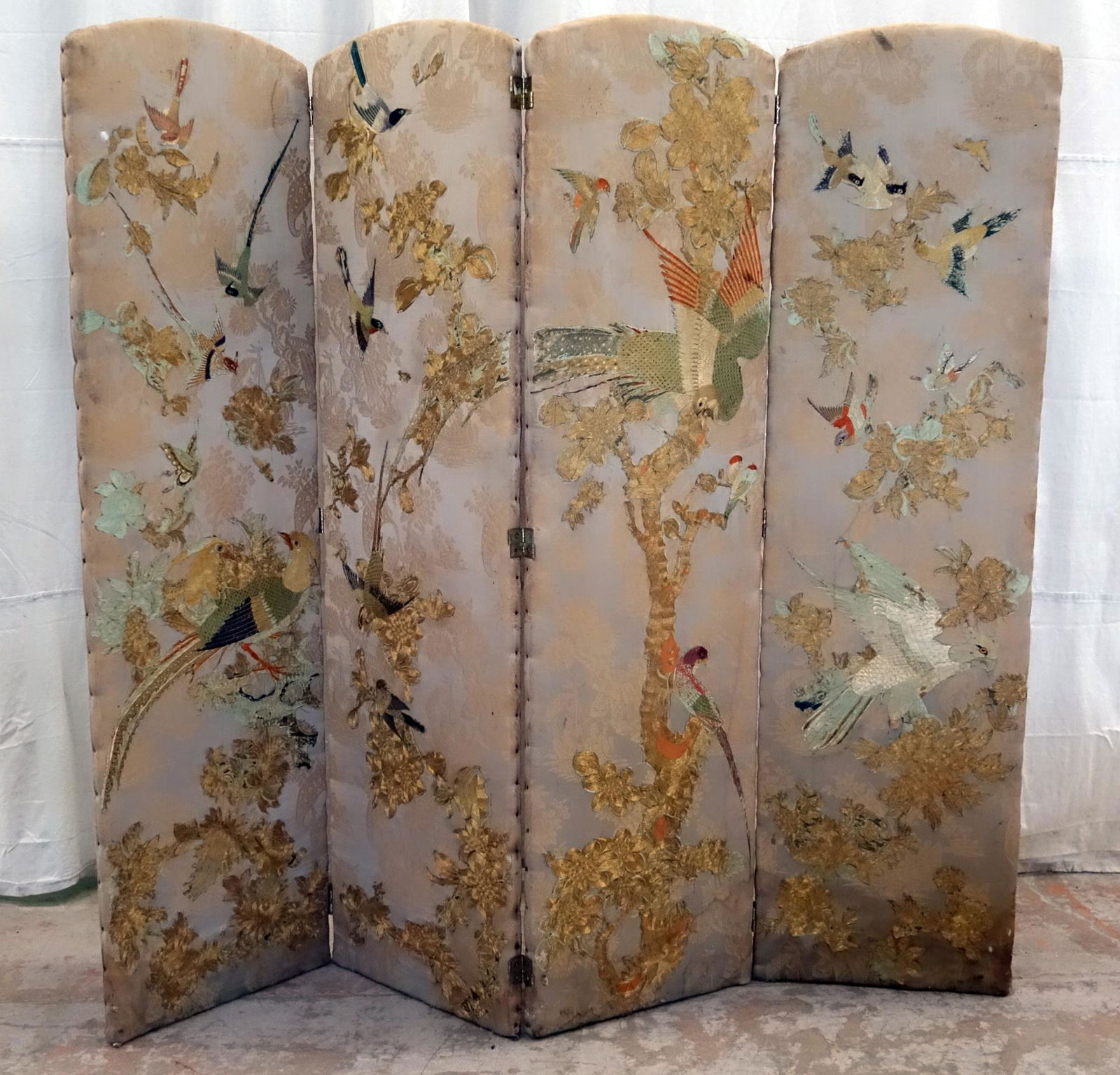 ASIAN EMBROIDERED SCREEN (1 of 2)