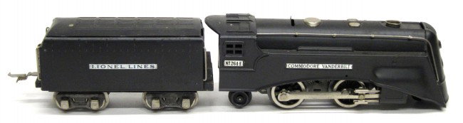 LIONEL COMMODORE VANDERBILT ENGINE #2644: with tender #265T, very minor nicks on sides, VG-EX