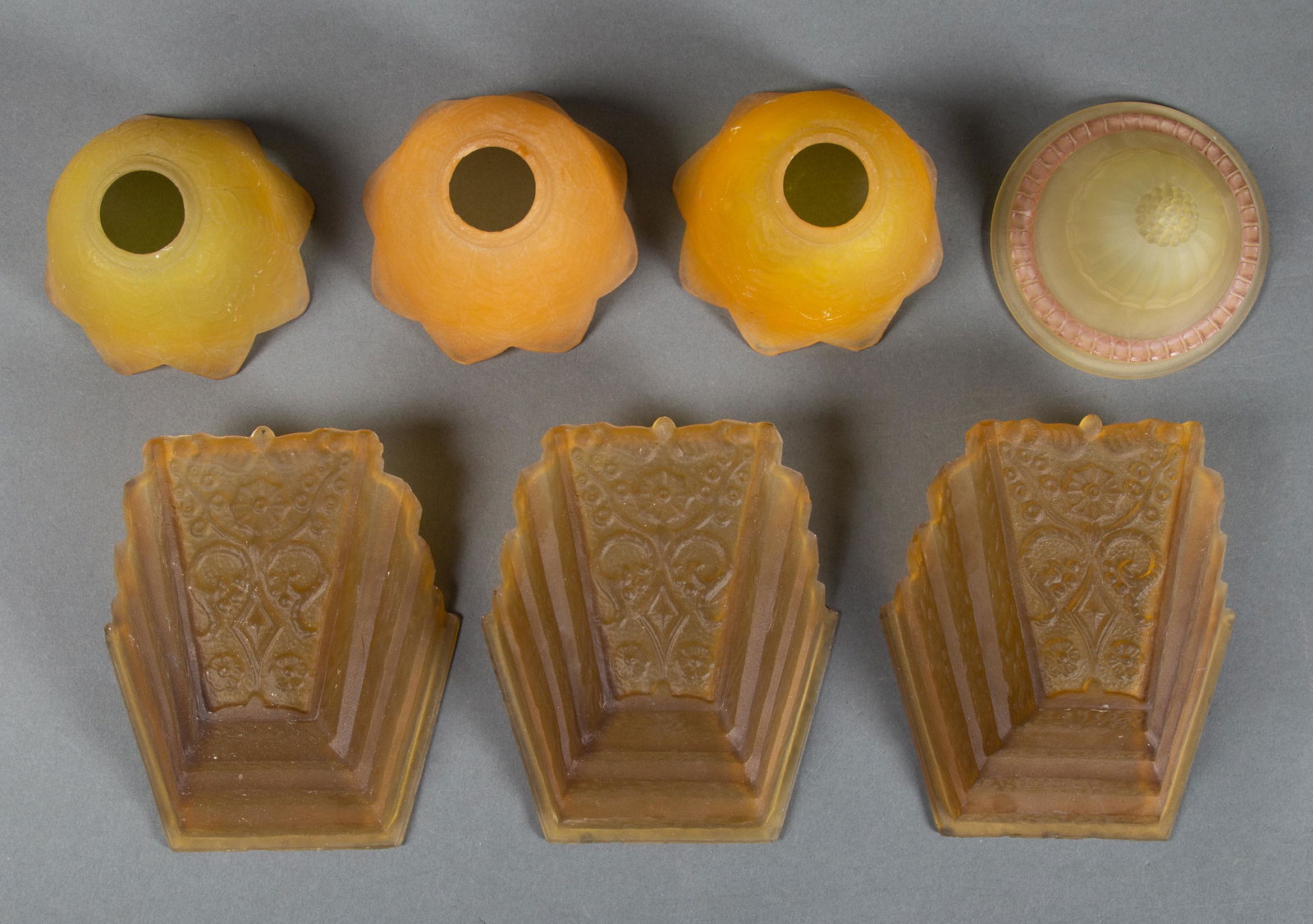 Assortment of Art Deco Slip Shades (1 of 10)