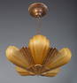 1920's Art Deco Slip Shade Chandelier Attr. to Moe-Bridges