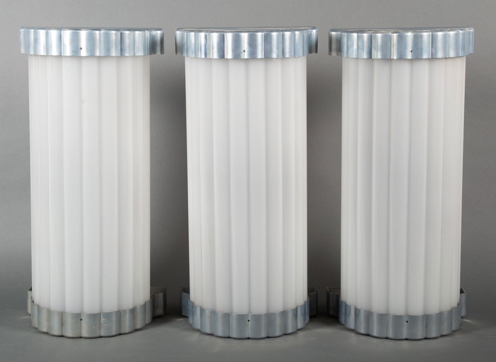 Art Deco Aluminum & Glass Theater Sconces ~ Project (1 of 12)