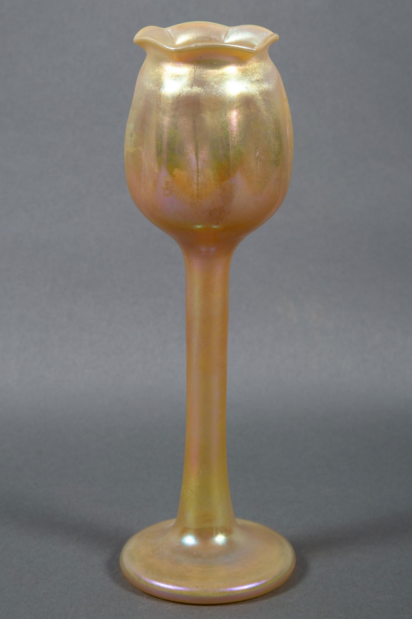 Early Steuben Gold Aurene Floral Form Art Glass Vase (1 of 5)