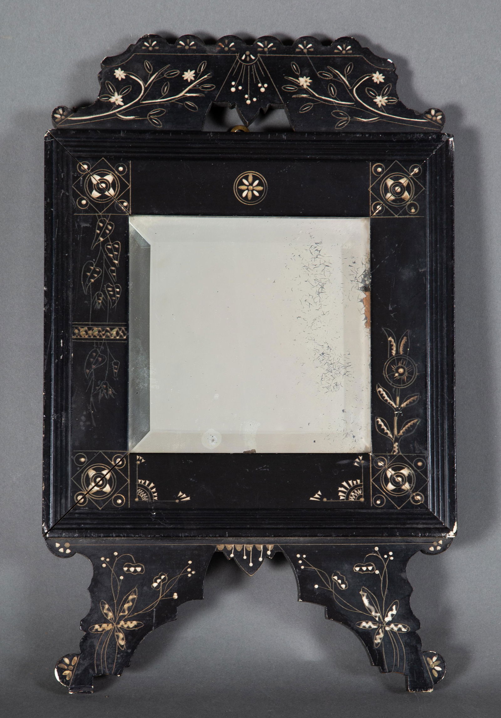 1880's Ebonized Arabesque Aesthetic Movement Mirror Frame (1 of 5)