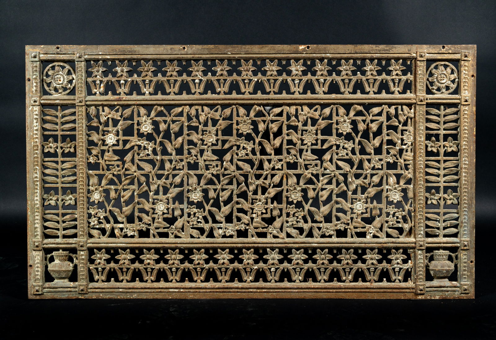 Cast Iron Aesthetic Movement Architectural Grill Panel (1 of 6)