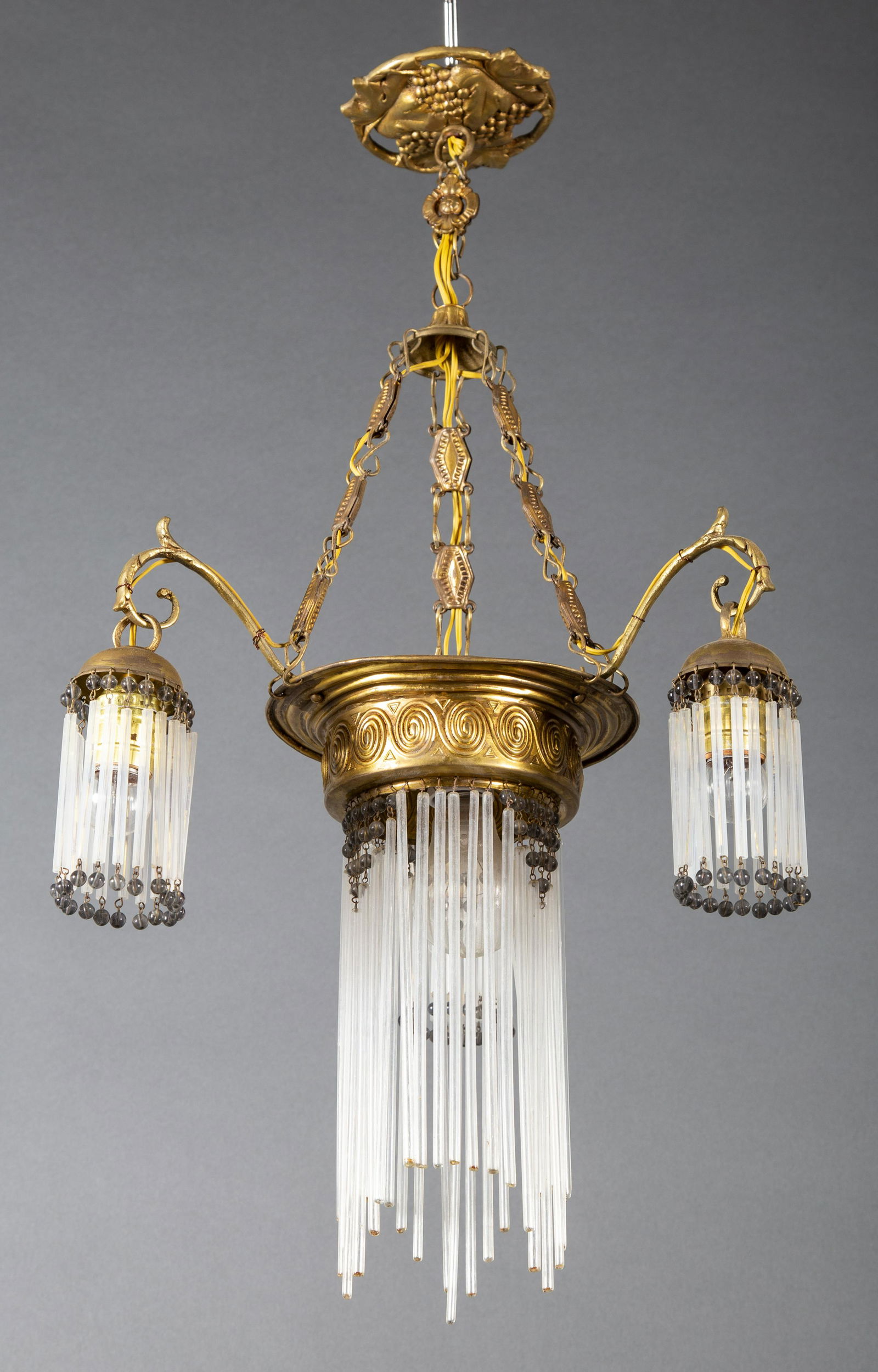 1910 Vienna Secessionist Style Chandelier (1 of 5)