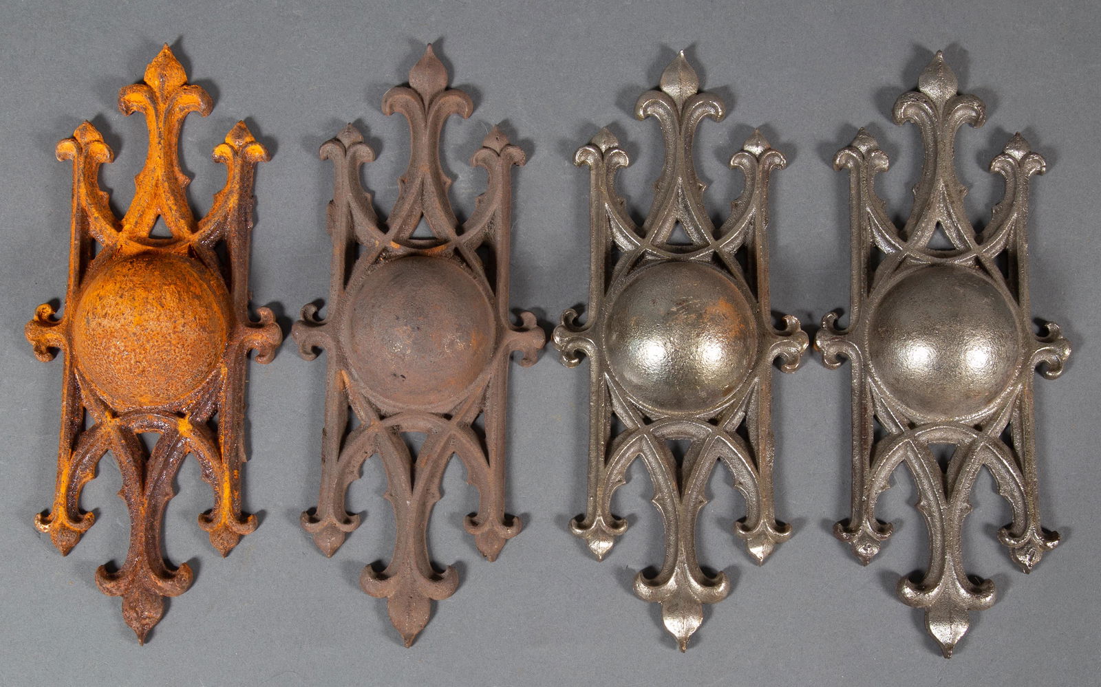 Four Cast Iron Gothic Lighting or Architectural Elements (1 of 5)