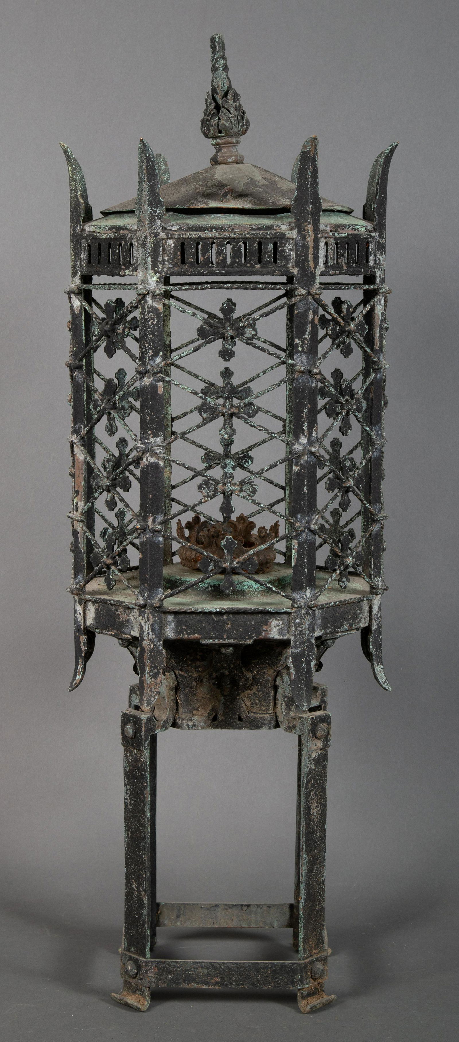 Verde Green Copper Garden Lantern (1 of 9)