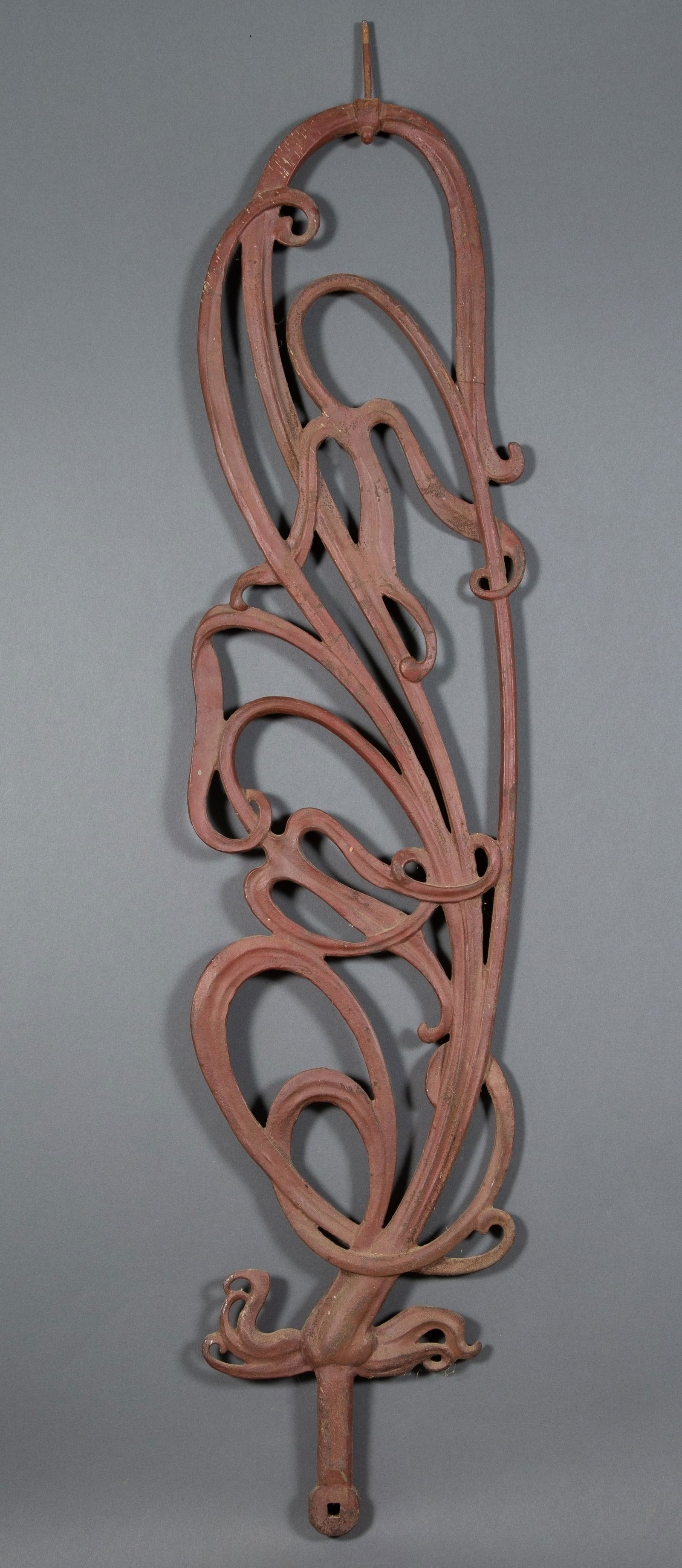French or Belgium Art Nouveau Cast Iron Vegetal Form Baluster Architectural Fragment (1 of 10)