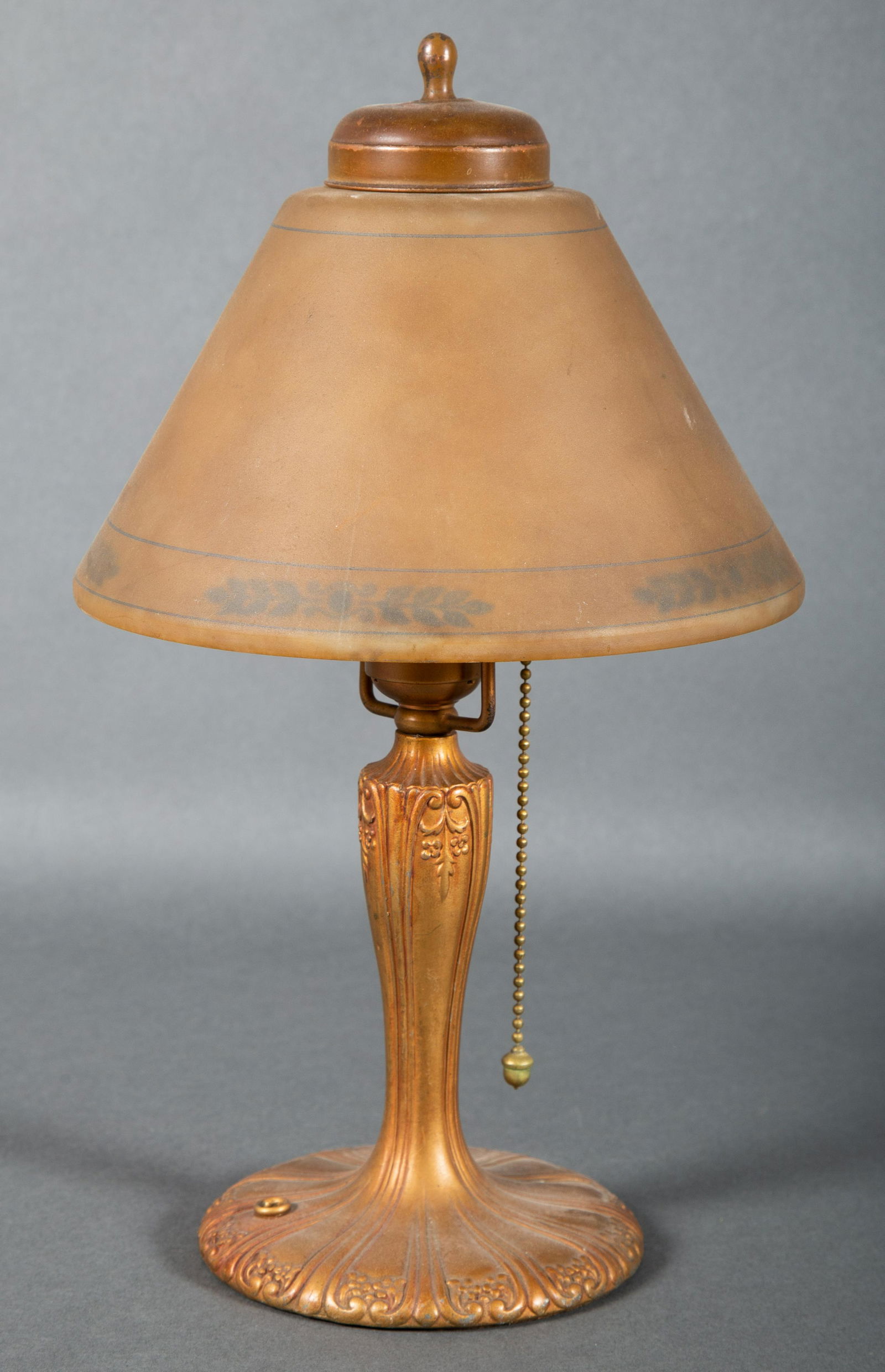 Handel Boudoir Lamp w Reverse Painted Shade (1 of 5)