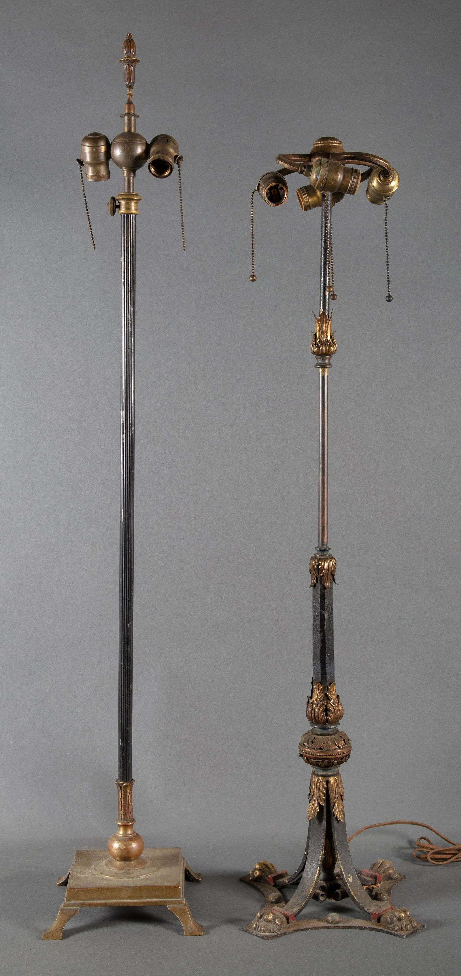 Tall Classical Table Lamp & Colonial Revival Floor Lamp (1 of 5)