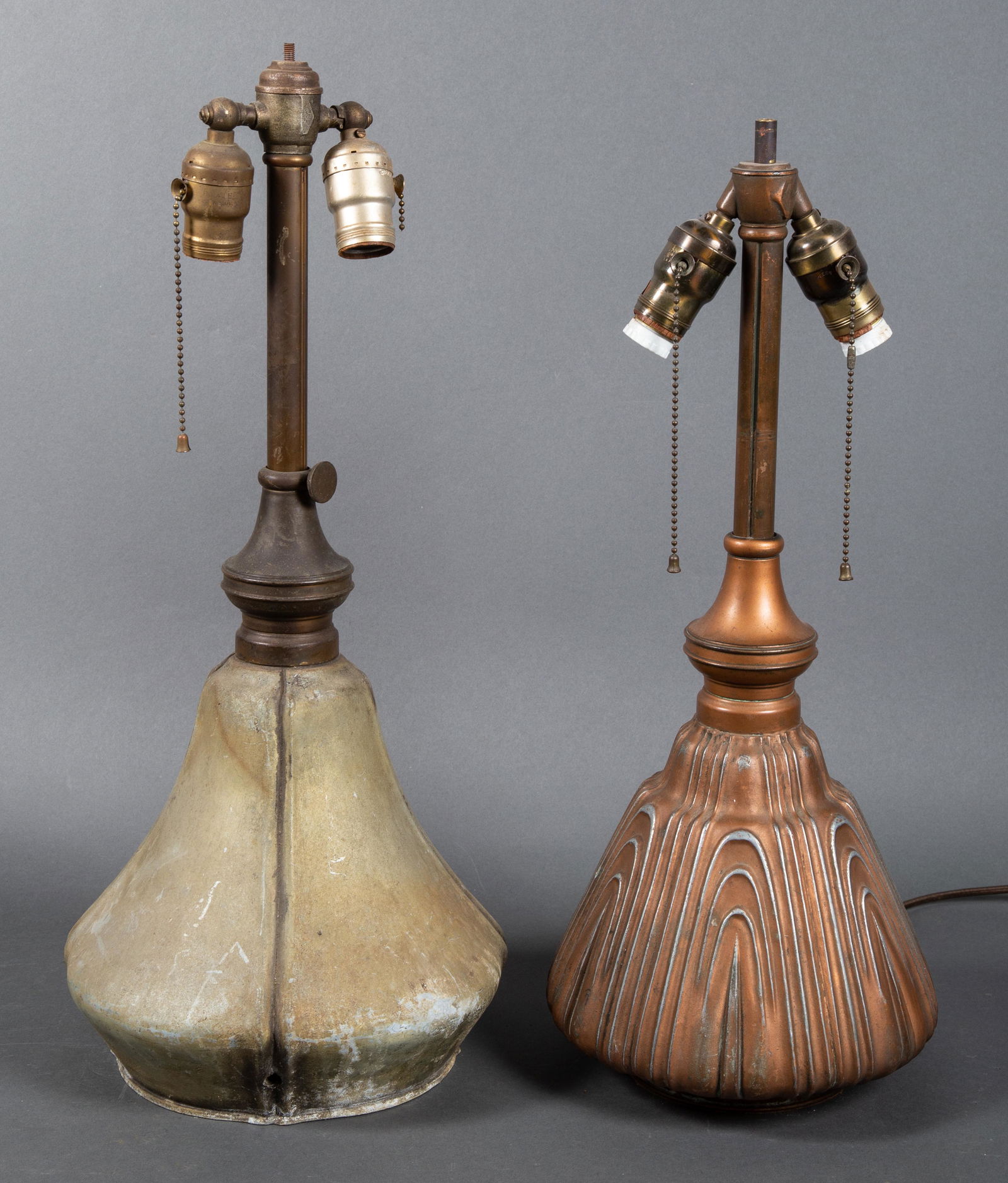 Two Bradley & Hubbard Arts & Crafts Lamp Bases of Great Form (1 of 12)