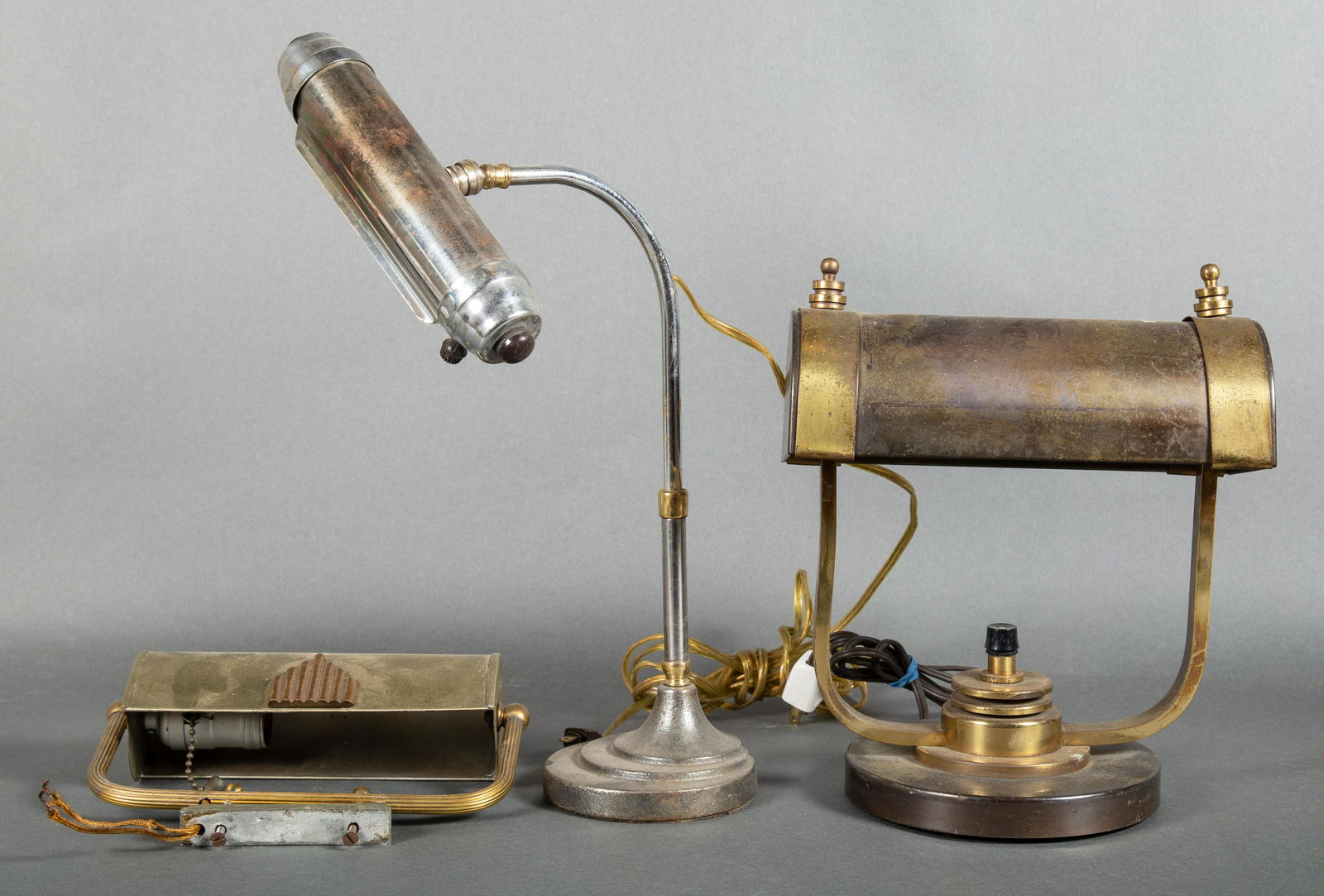 Three Art Deco Desk Lamps As Is (1 of 5)