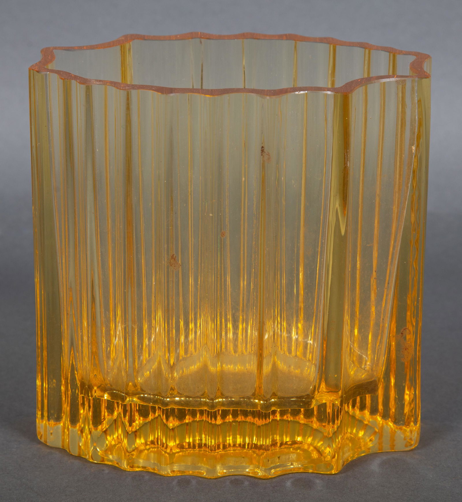 Tapio Wirkkala Art Object Vase in Yellow Glass for Iittala (1 of 4)