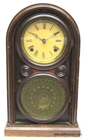 INGRAHAM VENETIAN BRASS CLOCK