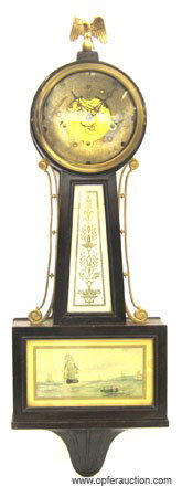 NEW HAVEN BANJO CLOCK: Westminster chime;