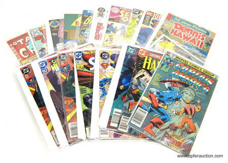 MISC. COMIC BOOK (40+): Includes: DC, Marvel & Dell Comics - Superman, Batman, X-Men, etc.;