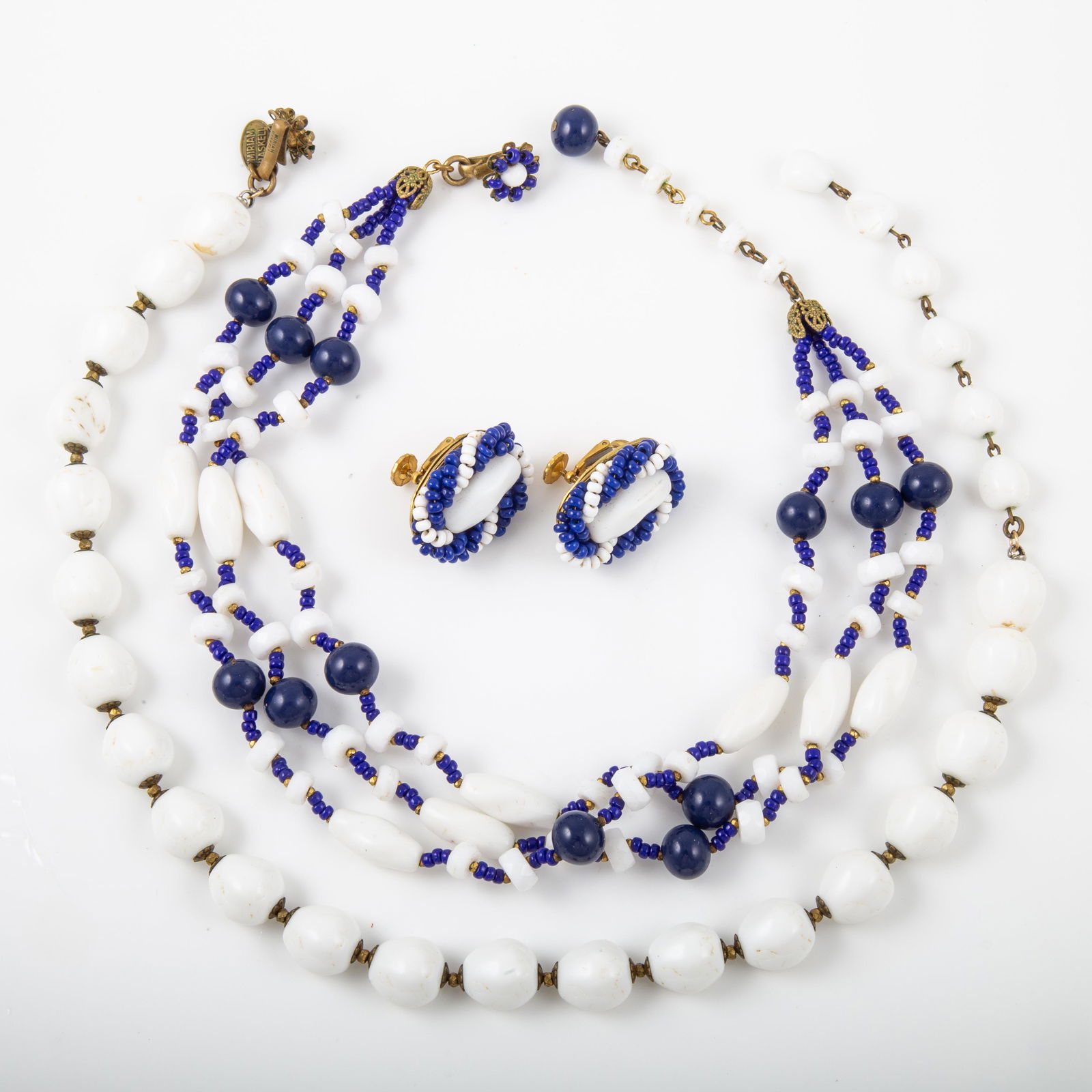 (3) MIRIAM HASKELL NECKLACES AND EARRINGS (1 of 3)