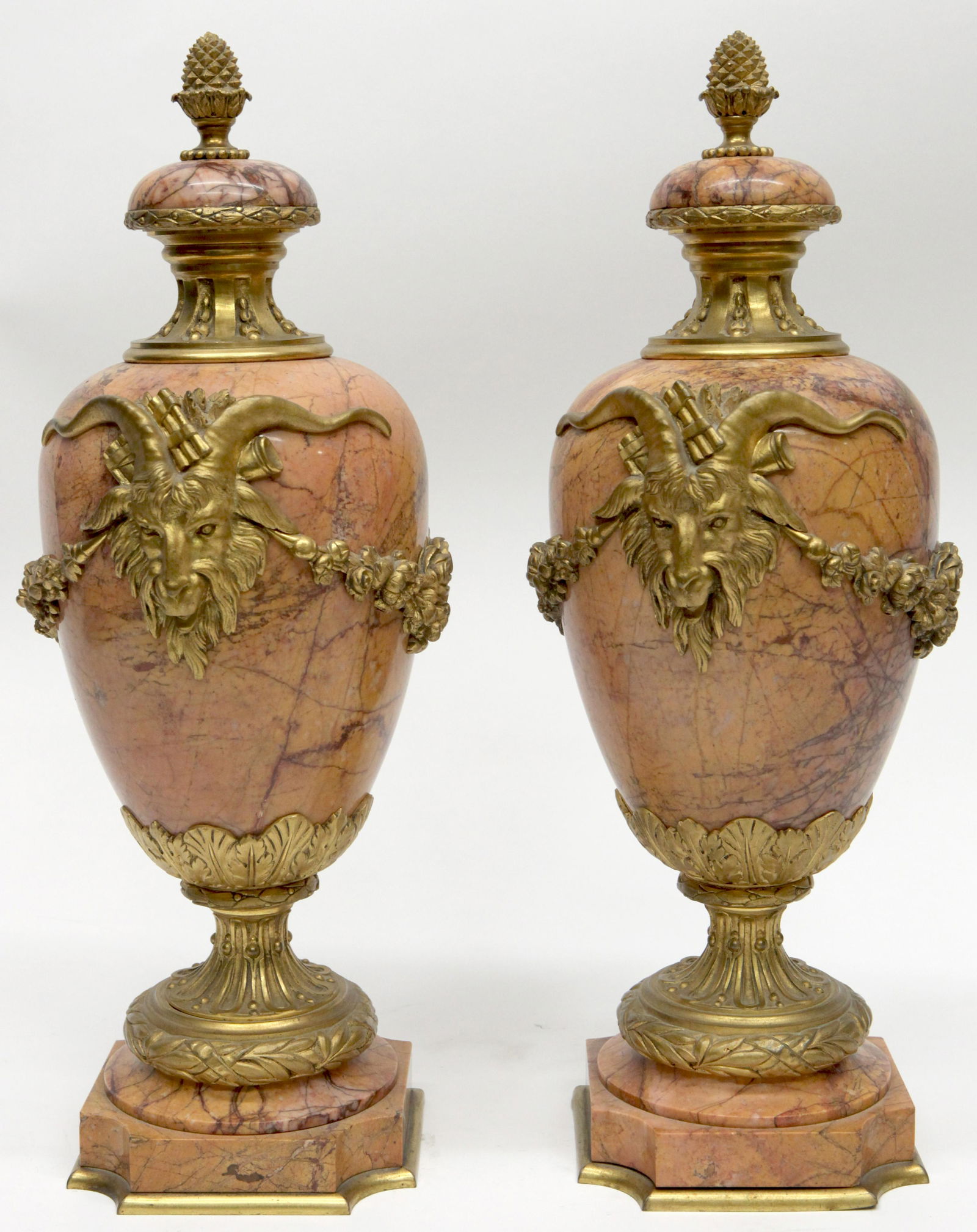 PAIR LOUIS XVI STYLE URNS (1 of 9)