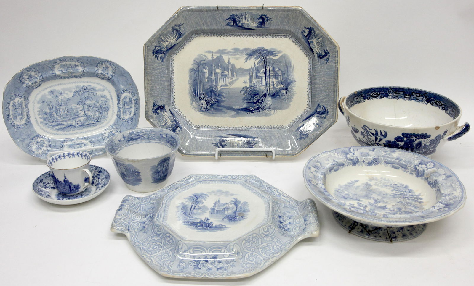 BLUE TRANSFERWARE (8) (1 of 4)