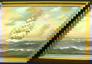 380 J Winfried Clipper Ship Painting Jul 23 2006 Burchard