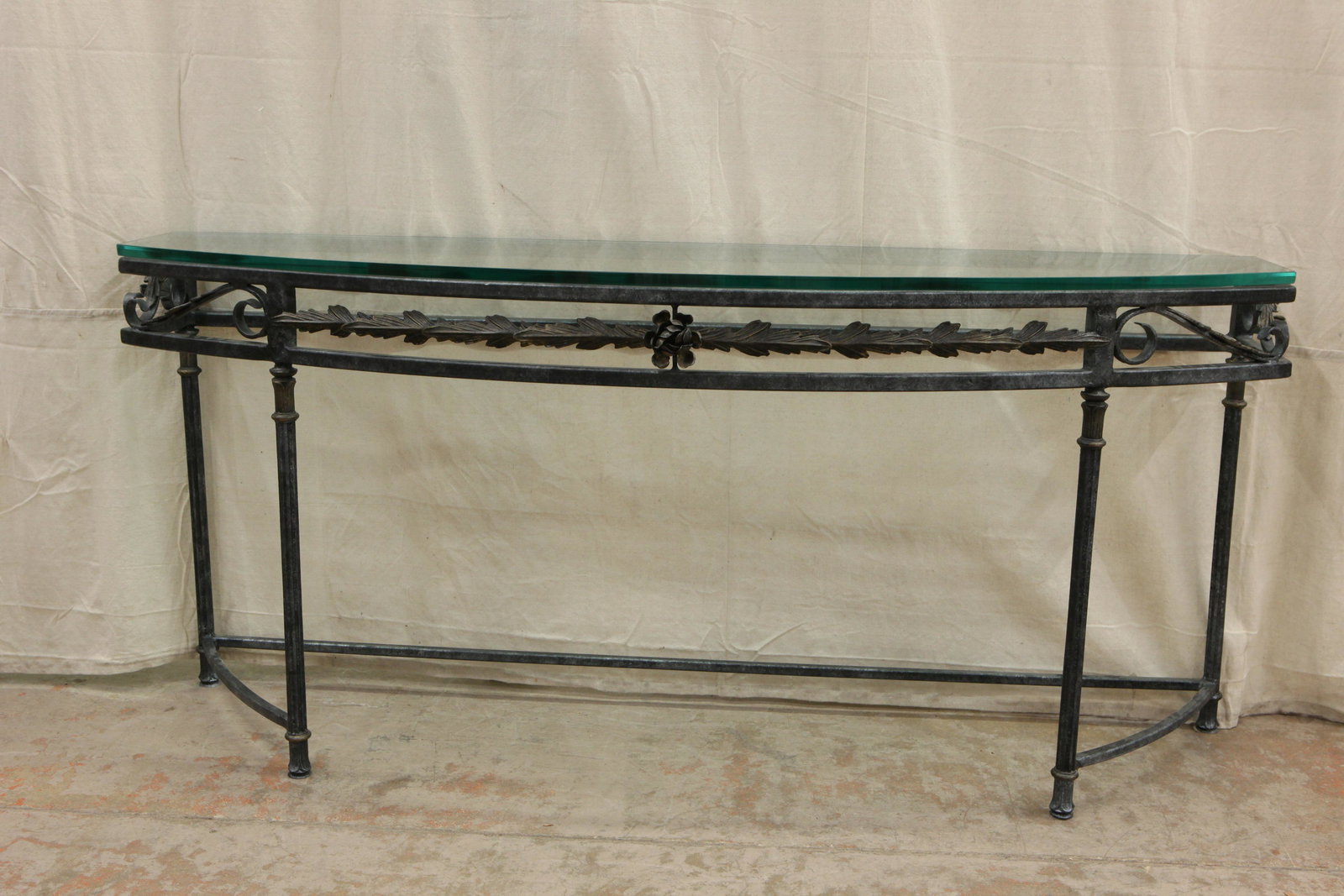 WROUGHT IRON CONSOLE TABLE (1 of 4)