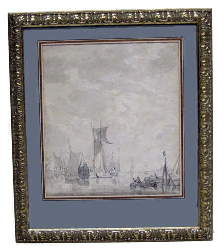 JAN VAN DE CAPELLE INK & WASH